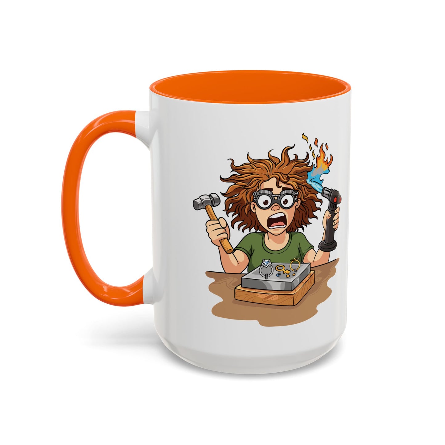Torch First Think Later Coffee Mug — Funny Silversmiths 11/15oz Accent Mug