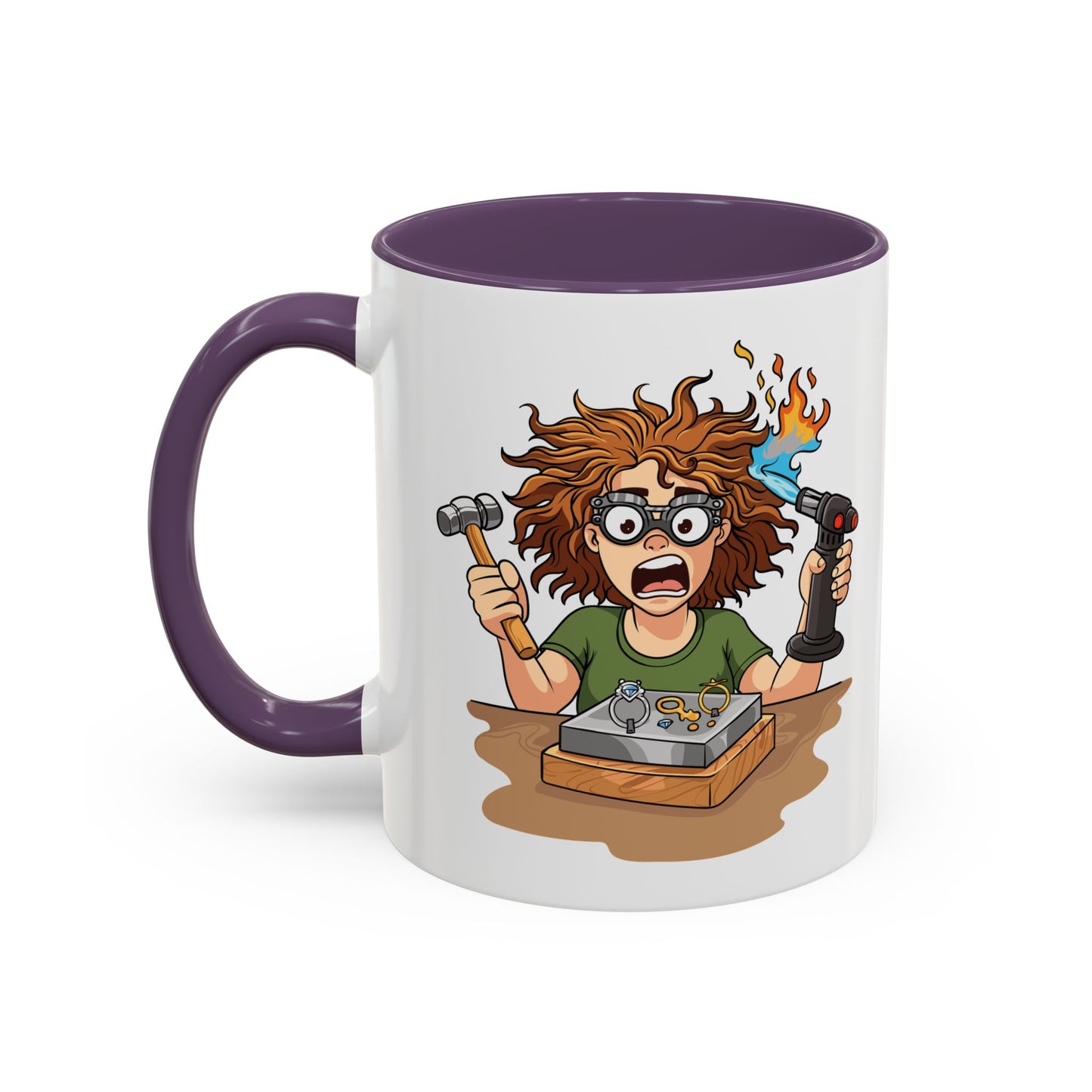 Torch First Think Later Coffee Mug — Funny Silversmiths 11/15oz Accent Mug
