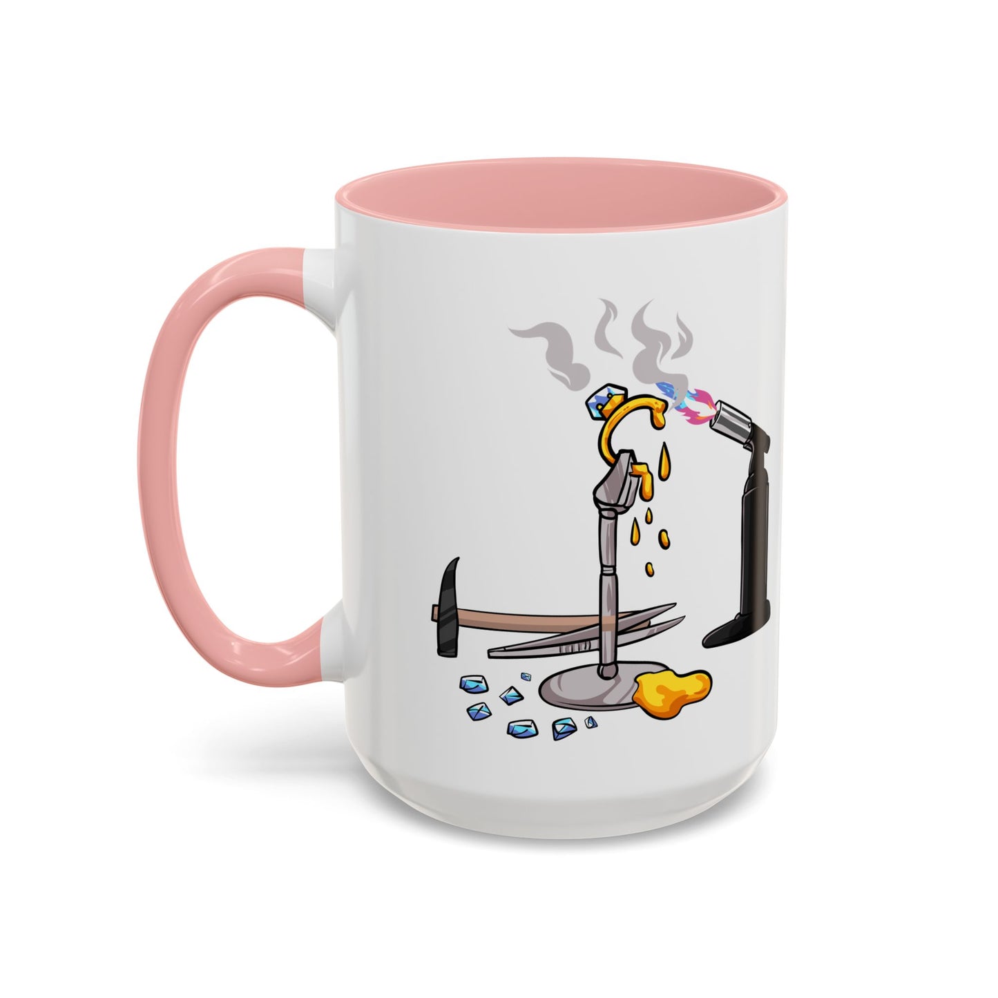Sparkly 'I Make Sparkly Things and I Swear a Lot' Accent Coffee Mug (11/15oz)