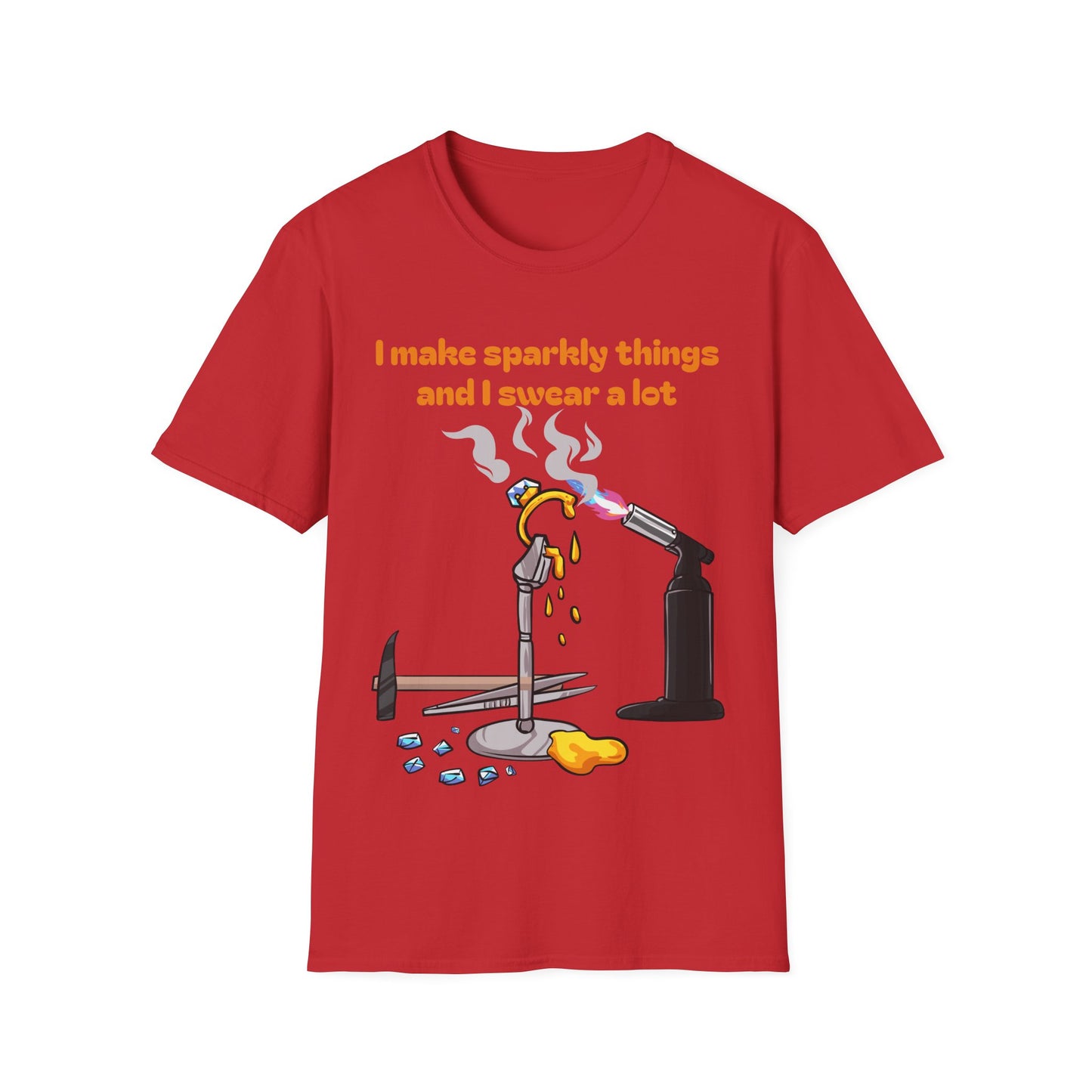 Silversmith T‑Shirt — "I Make Sparkly Things and I Swear a Lot"