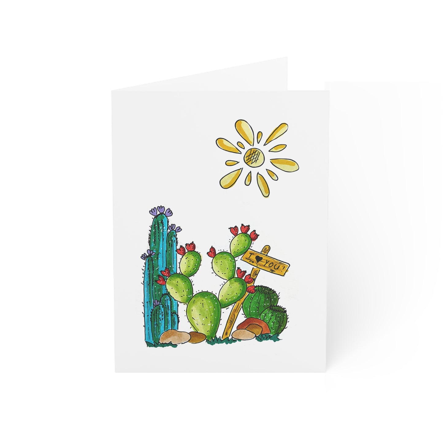 cactus Greeting Cards (1, 10, 30, and 50pcs)