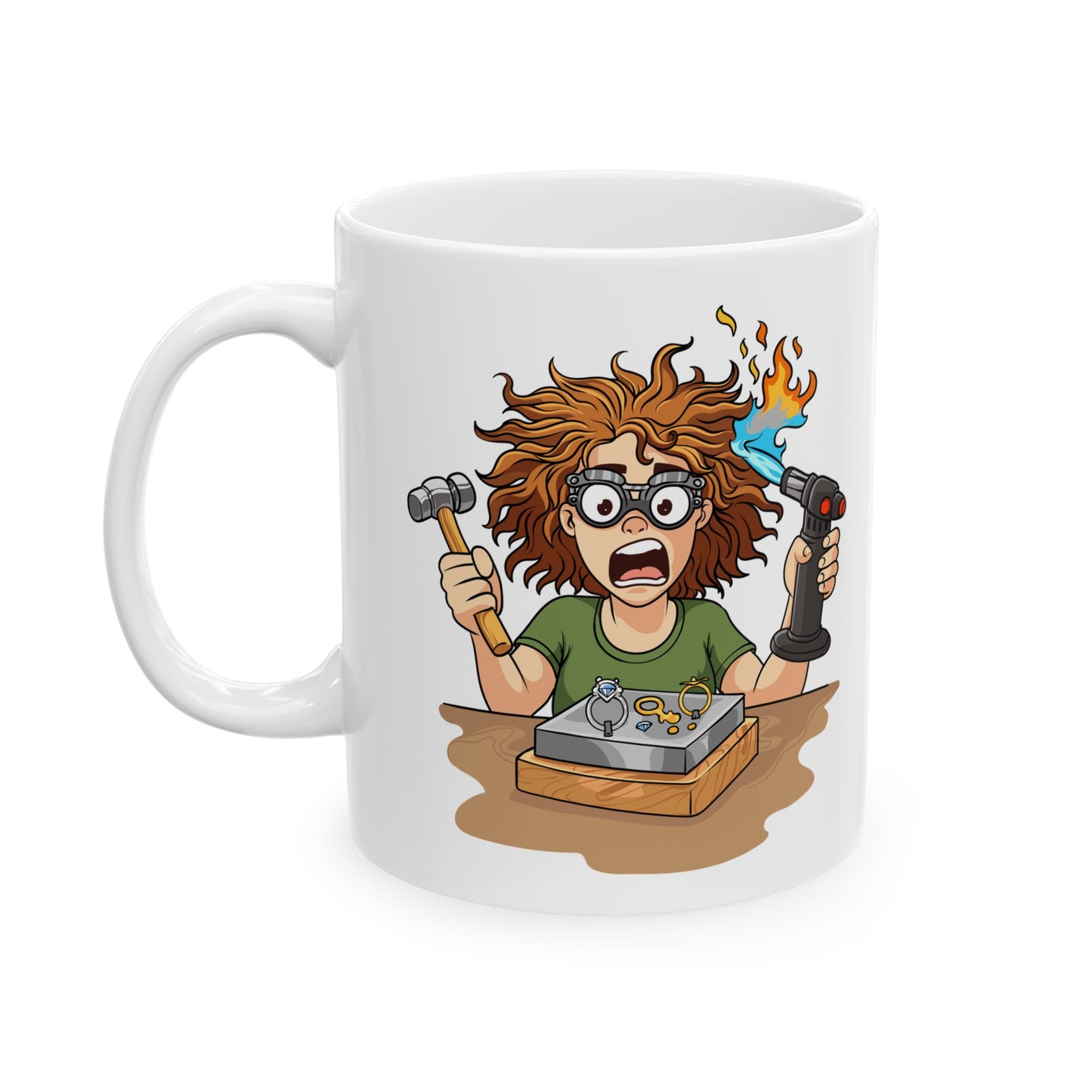 Too Hot to Handle Silversmith Ceramic Mug (11oz & 15oz)