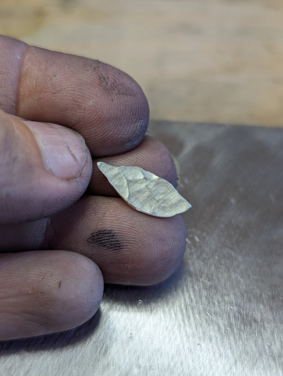 Leaf component or findings for soldering or charm making - jewelry making supplies