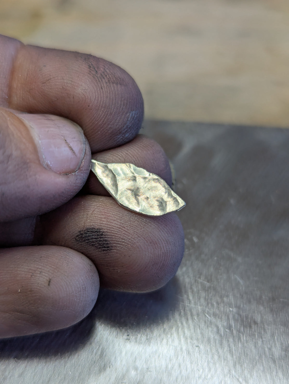 Leaf component or findings for soldering or charm making - jewelry making supplies