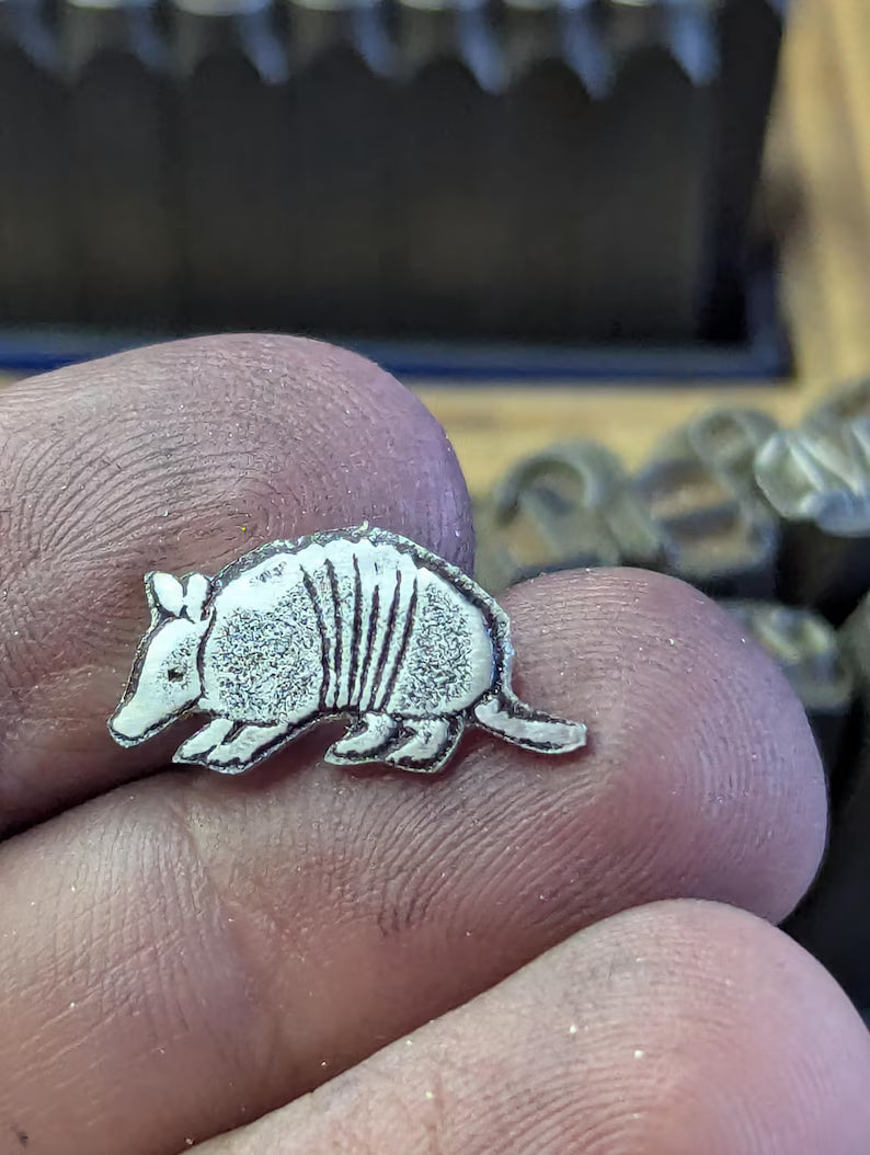 Armadillo component or findings for soldering or charm making - jewelry making supplies