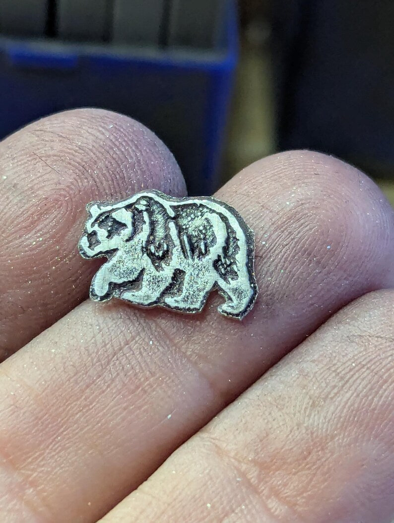 Sterling silver bear component or finding for soldering
