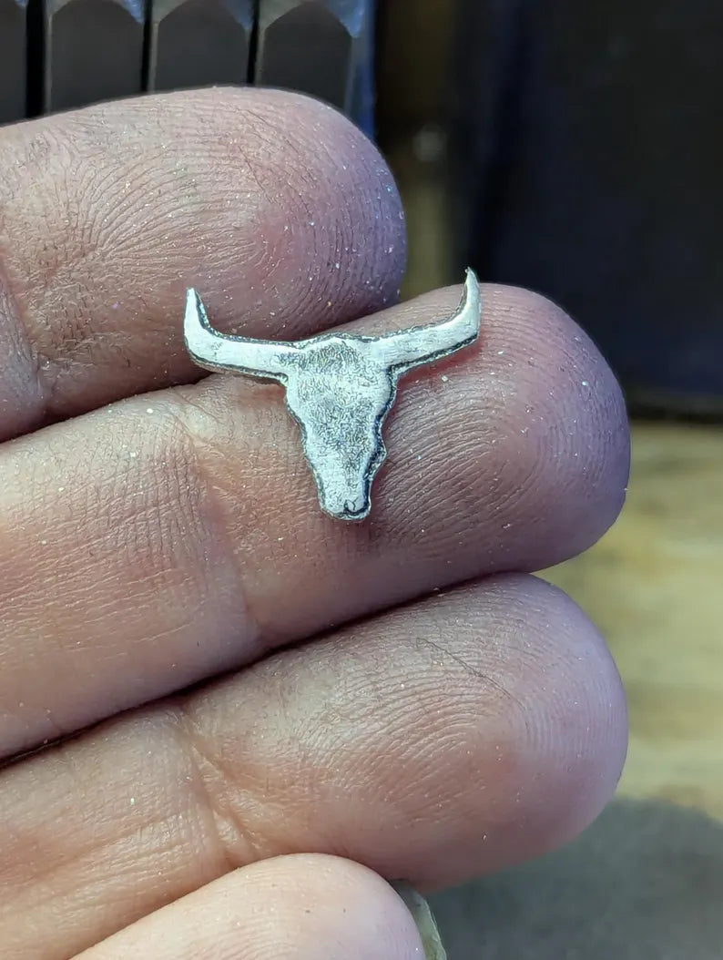 Skull component or findings for soldering or charm making - jewelry making supplies