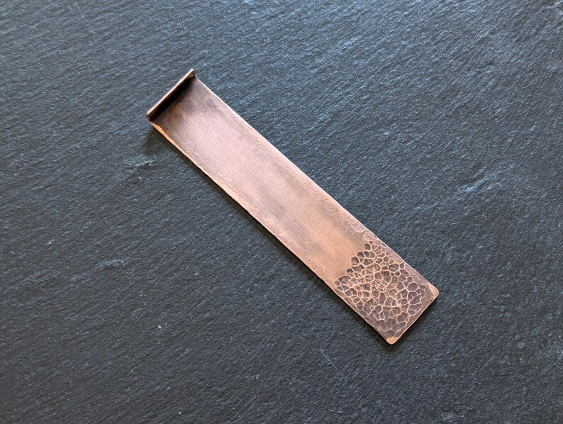 Copper bookmark with howl