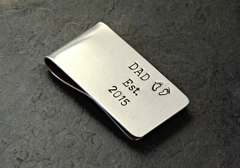 Sterling silver money clip for dad