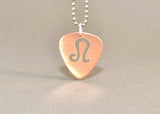 Personalized copper zodiac guitar pick pendant, NiciArt 