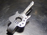 Guitar shaped aluminum tie bar, NiciArt 