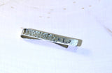 Personalized and Hammered sterling silver tie bar with monogram, NiciArt 