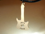 Sterling silver guitar necklace, NiciArt 