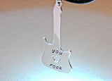 Sterling silver guitar necklace, NiciArt 
