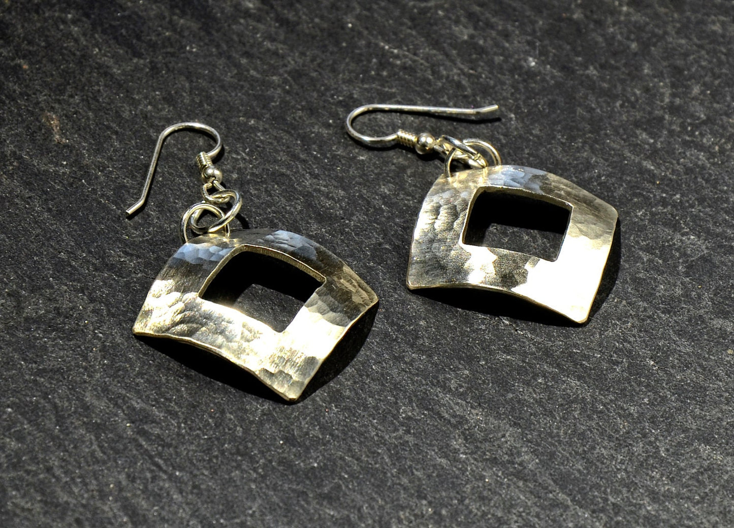 Sterling Silver Hammered Earrings