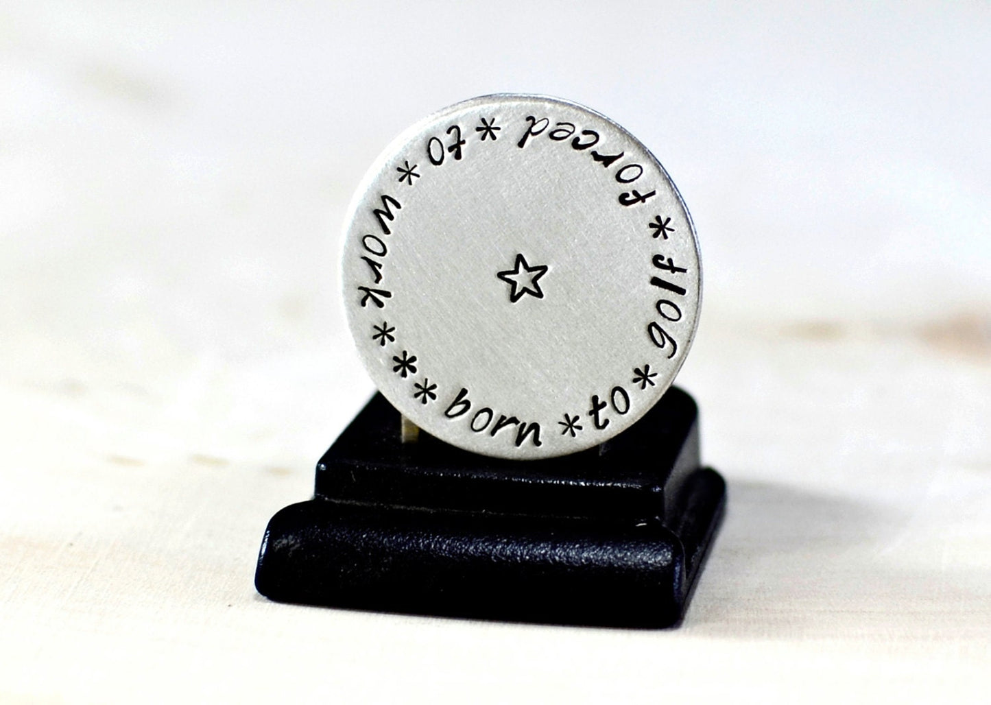 Born to Golf Forced to Work Aluminum Golf Ball Marker