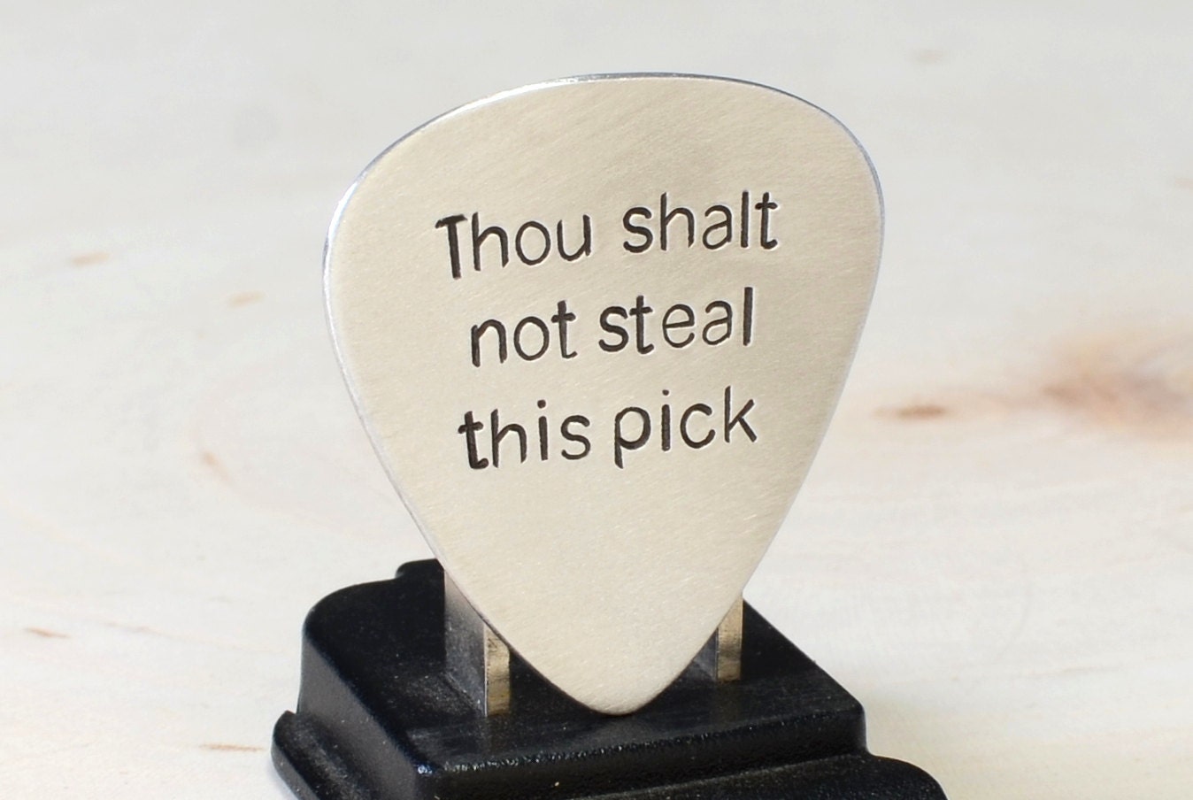 Aluminum Guitar Pick for keeping Pick Thieves away