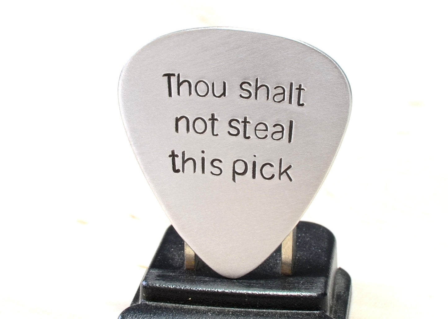 Aluminum Guitar Pick for keeping Pick Thieves away