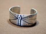 Sterling silver dragonfly cuff bracelet, NiciArt 
