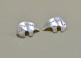 Sterling silver spirit bear stud earrings, NiciArt 