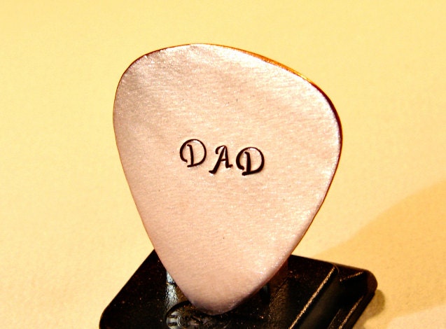 Copper Guitar Pick for Dad or Fathers Day