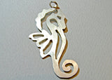 Sterling Silver Sea Horse Necklace, NiciArt 