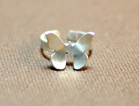 Butterfly knuckle ring in sterling silver, NiciArt 