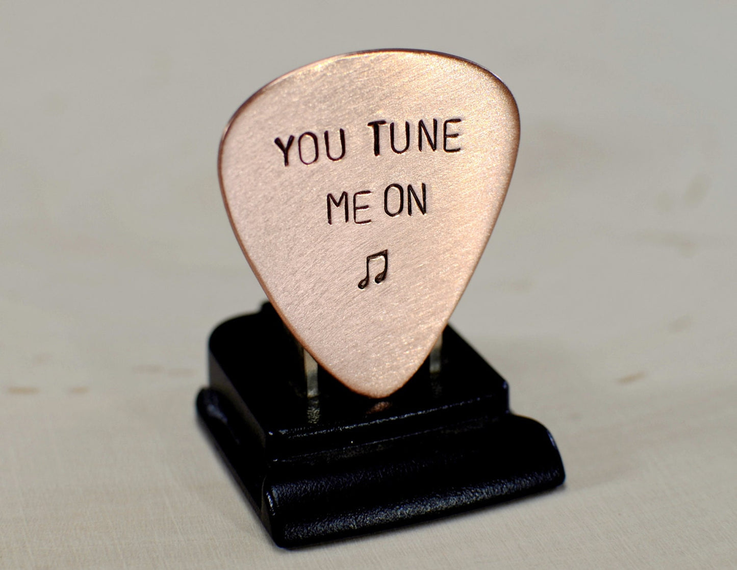 You Tune Me On Copper Guitar Pick