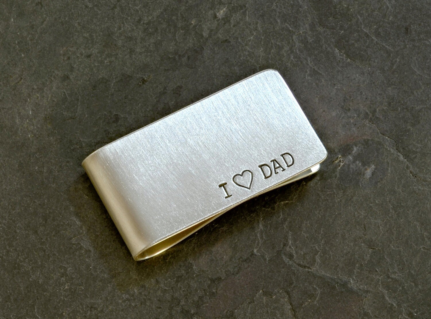 Money Clip for Dads handcrafted from Sterling Silver