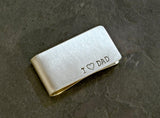 Solid Sterling Silver Money Clip for Father's Day and Fatherhood Celebrations, NiciArt 