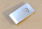 Monogrammed Sterling Silver Money Clip Personalized, NiciArt 