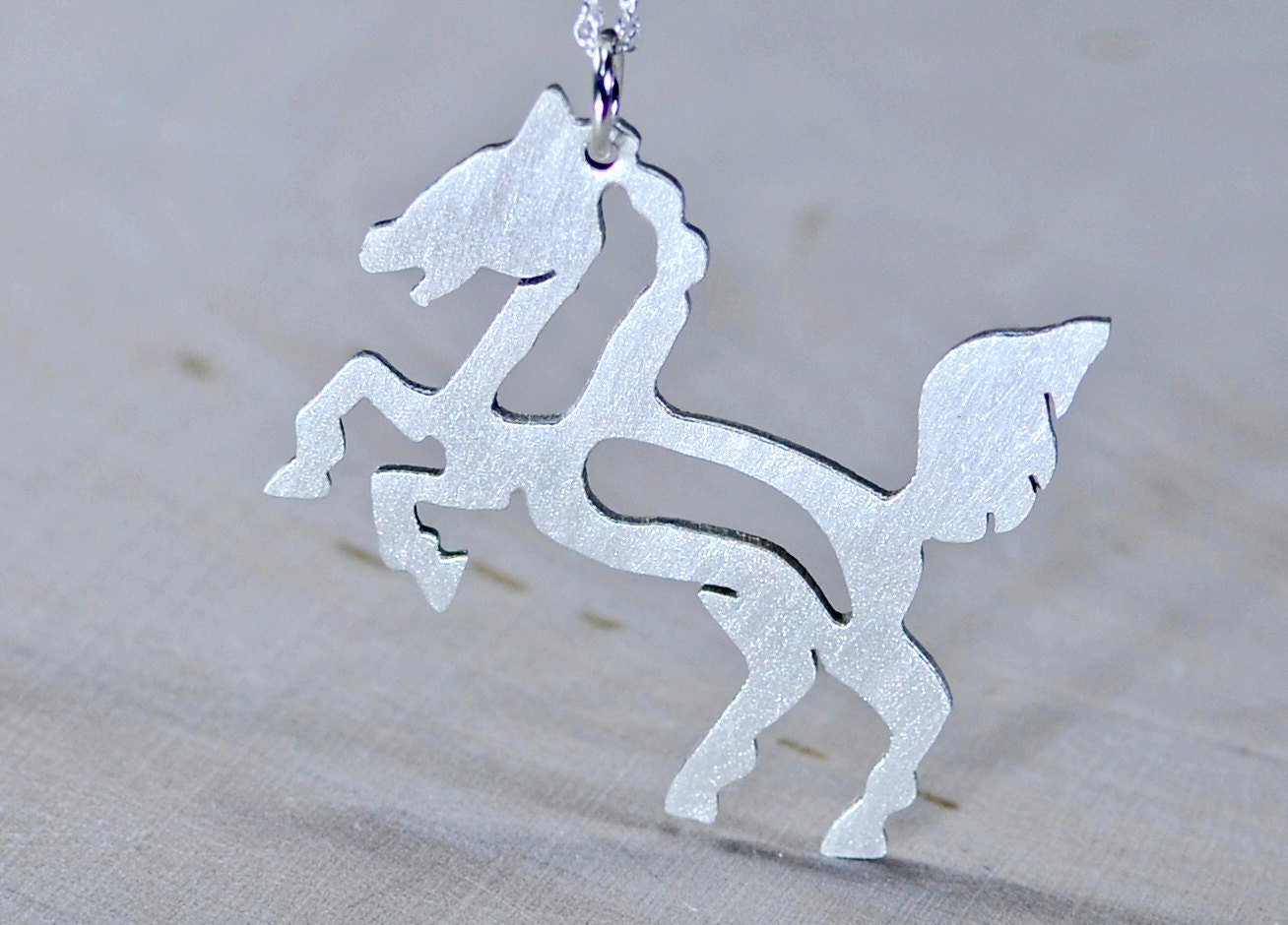 Horse Necklace handcrafted in Sterling Silver