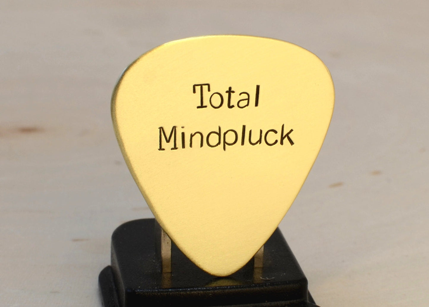 Total Mindpluck Guitar Pick in Brass
