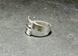 Fuck off sterling silver bypass ring, NiciArt 