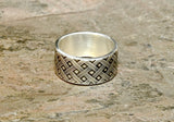 Woven Sterling Silver Cross Weave Ring, NiciArt 