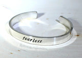 Fearless Sterling Silver Cuff Bracelet, NiciArt 