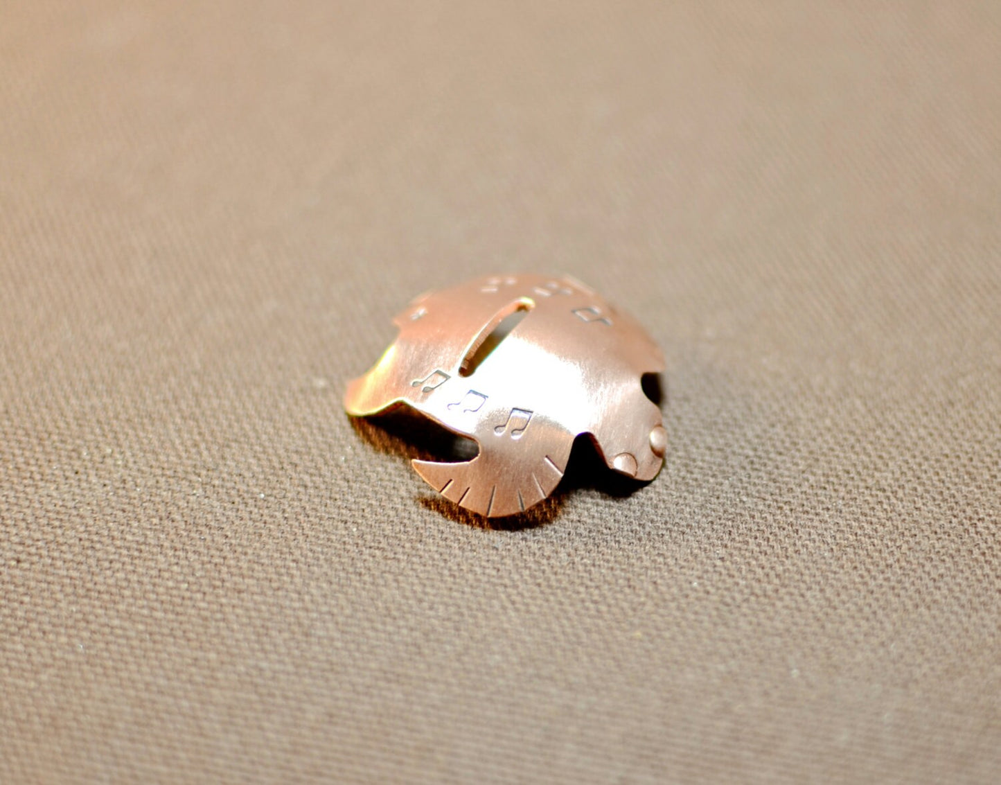 Sea Turtle guitar pick stand in copper or your choice of metals