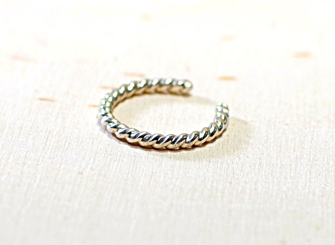 Twisted Wire Sterling Silver Toe Ring