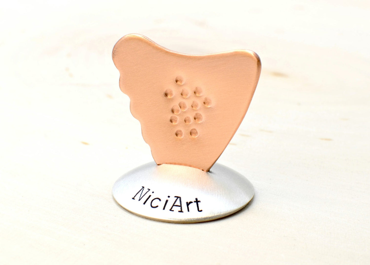 Copper Guitar Pick with Non-Slip Surface