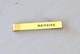 Namaste Brass Yoga Tie Bar, NiciArt 