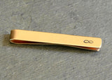 Bronze Infinity Tie Bar for Never Ending Love and Personalization, NiciArt 