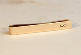 Bronze Infinity Tie Bar for Never Ending Love and Personalization, NiciArt 