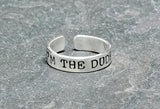 Men's I am the dude sterling silver toe ring, NiciArt 