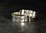 Best Friends Forever Sterling Silver Toe Ring Set, NiciArt 