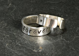 Best Friends Forever Sterling Silver Toe Ring Set, NiciArt 