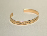 Forever thine forever mine forever ours bronze bracelet, NiciArt 