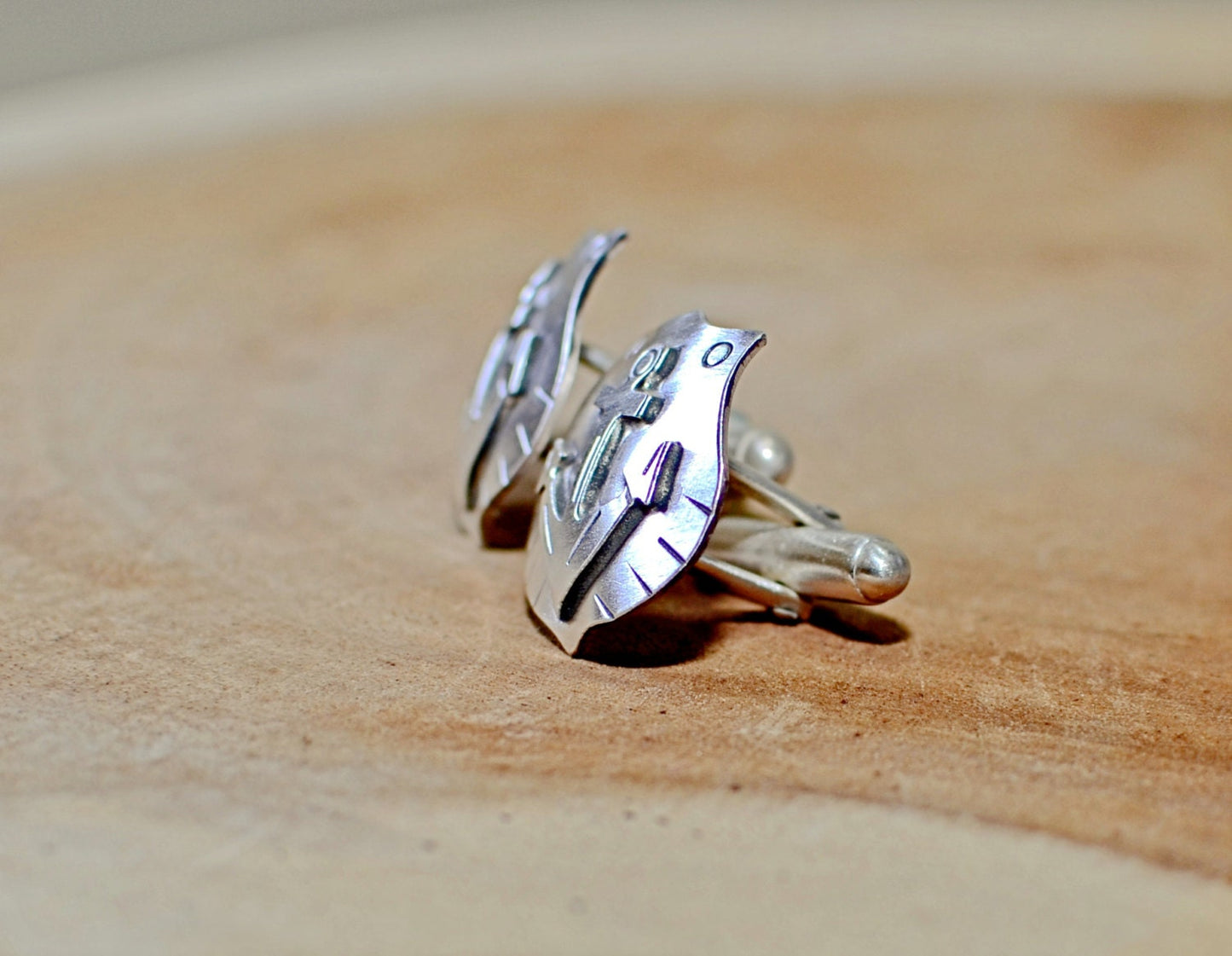 Sterling Silver Anchor Cuff Links