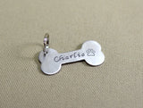 Aluminum personalized bone shaped dog tag, NiciArt 
