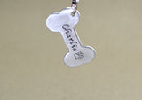 Aluminum personalized bone shaped dog tag, NiciArt 