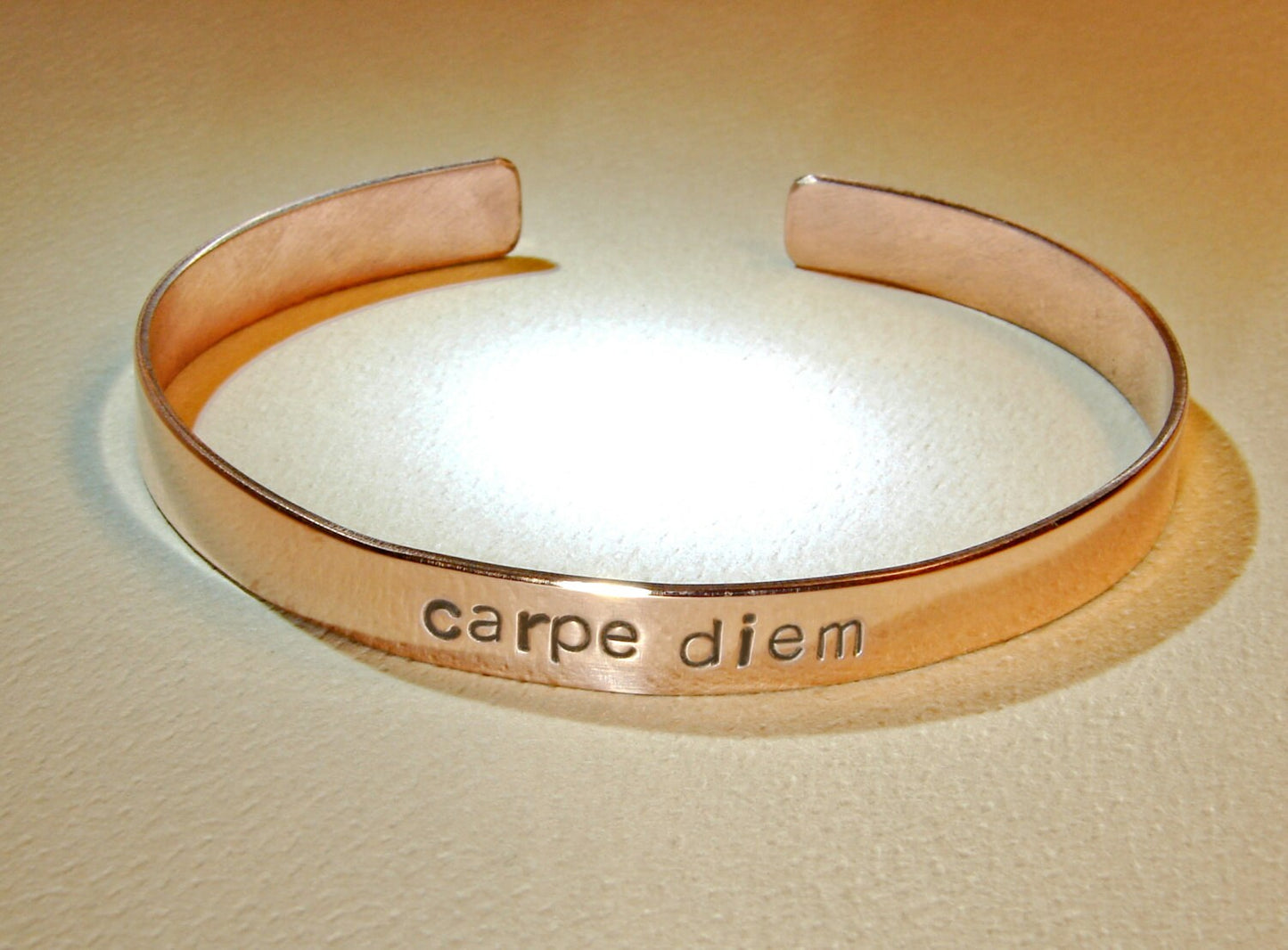 Carpe Diem Cuff Bracelet in various Metals